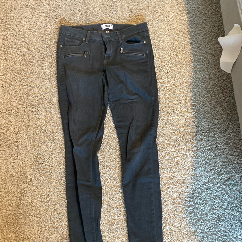 Paige grey skinny jeans